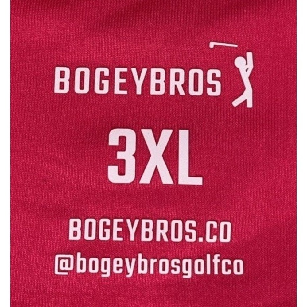 Bogey Bros Pink Taco AOP Polo Golf Shirt Men's 3XL Brand New - Picture 5 of 7